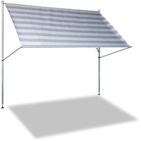 Angerer Klemmmarkise Premium 350 cm hellgrau/weiß