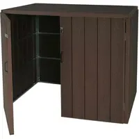 MCW Mülltonnenbox J28 117 x 142 cm braun