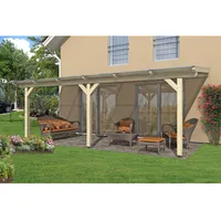 SKANHOLZ Terrassenüberdachung Andria 648 x 400 cm beige