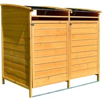 MuCoLa Mülltonnenbox Mülltonnenverkleidung Mülltonne Mülltonnenhaus Gerätebox Müllbox Müllhaus Gerätehaus