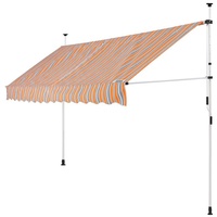 DETEX Klemmmarkise 350 cm orange/weiß