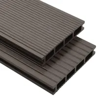 VidaXL WPC Terrassendielen 10 m2 4 m dunkelbraun