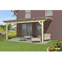 SKANHOLZ Terrassenüberdachung Ancona 541 x 400 cm beige