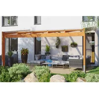 SKANHOLZ Terrassenüberdachung Novara 557 x 359 cm eiche hell
