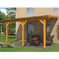 SKANHOLZ Terrassenüberdachung Andria 434 x 400 cm eiche hell