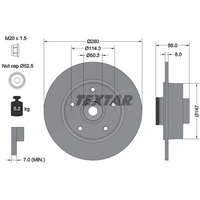 Textar Bremsscheibe PRO