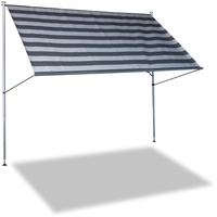 Angerer Klemmmarkise Premium 350 cm dunkelgrau/weiß