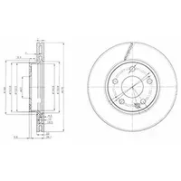 Delphi Bremsscheibe BG3845C