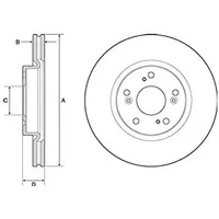 Delphi Bremsscheibe BG4698C