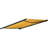 MCW Elektrische Kassettenmarkise H123, Markise Vollkassette 4,5x3m Polyester gelb,