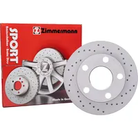 ZIMMERMANN Bremsscheibe Hinterachse, Zimmermann 100.1217.52