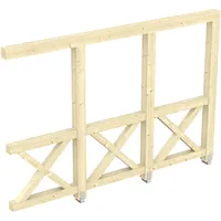 SKANHOLZ Skan Holz Seitenwand Andreaskreuz Leimholz für Tiefe 350