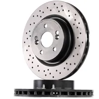 Brembo Bremsscheibe Gelocht/innenbel. beschichtet, hochgekohlt, mit Schrauben