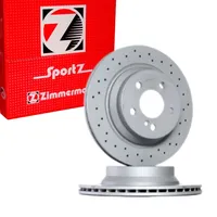 ZIMMERMANN Bremsscheibe Hinterachse, Zimmermann 400.3622.52