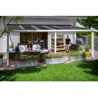 SKANHOLZ Terrassendach Garda 648 x 257 cm weiß