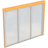 SKANHOLZ Skan Holz Seitenwand m. Polycarbonatplatten 305 x 200