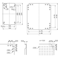 Schneider Electric NSYMF64 Montageplatte (L x B) 600mm x