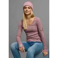 KangaROOS V-Ausschnitt-Pullover Rosa 44/46