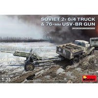 Mini Art Soviet 2t 6x4 Truck w.76mm USV-BR Gun