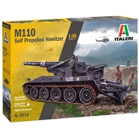 Italeri M110 Self Propelled Howitzer, originalgetreue Nachbildung, Modellbau, Basteln,