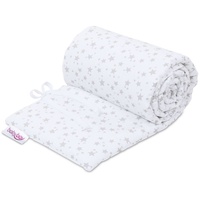 Babybay Nestchen original Stoff Weiß / Grau