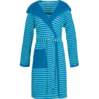 Esprit Bademantel Striped Hoody turquoise S
