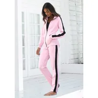 Bench. loungewear Loungehose Damen rosa-schwarz Gr.52/54
