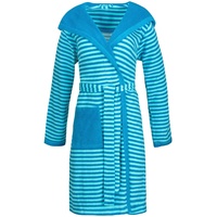 Esprit Bademantel Striped Hoody turquoise M
