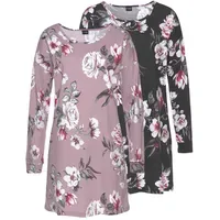 Vivance dreams by lascana Sleepshirt Nachthemd Schwarz 36/38