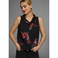 LAURA SCOTT Blusentop in weiß-schwarz-gepunktet, | Gr. 36,