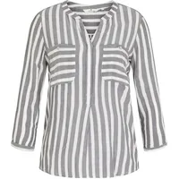 Tom Tailor Hemd Offwhite Navy Vertical Stripe 36