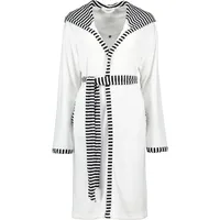 VOSSEN Bademäntel Damen Kurzmantel mit Kapuze Juno weiß -