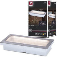 Paulmann Brick alu-grau 20 x 10 cm warmweiß