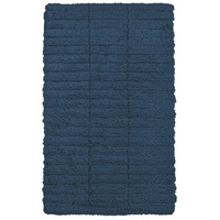 ZONE Denmark - Soft Tiles Badezimmer-Teppich marineblau