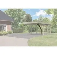 Karibu Rundbogen für Carport