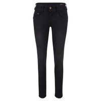 Herrlicher Gila Slim Reused Denim Black Jeans (25W/30L, Tempest)
