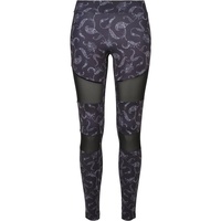 URBAN CLASSICS Tech Aop Kurze Leggings Black Paisley XL