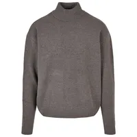 URBAN CLASSICS Oversized Roll Neck Pullover - Gray Dark