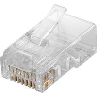 Goobay 93828 Drahtverbinder RJ45 Stecker, CAT 6 UTP ungeschirmt