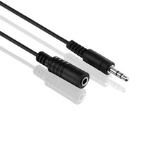 HDSupply 2m, 3.5mm - 2xRCA Audio-Kabel Schwarz