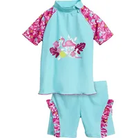 Playshoes UV-Schutz Bade-Set Flamingo, - Blau,Pink,türkis,Rosa,Grün - 74/80