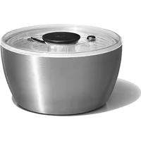 Oxo SteeL Salatschleuder aus Edelstahl mit Deckel – zum