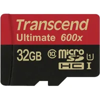 Transcend microSDHC 32GB Class 10 UHS-I 600x + SD-Adapter