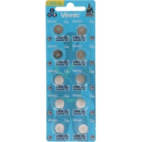 Vinnic »10er Pack Knopfzelle AG6, LR921, LR69, V371, SR69,«