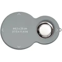 Catit Silikonmatte in Erdnussform, wasserdichte Unterlage für Trinkbrunnen, 46