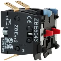 Schneider Electric ZBE5043 ZBE5043 Hilfsschalterblock 2Ö, doppelt f. Frontelem.