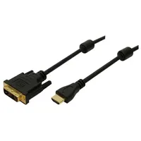 Logilink HDMI/DVI Adapterkabel HDMI-A Stecker, DVI-D 2 m Schwarz