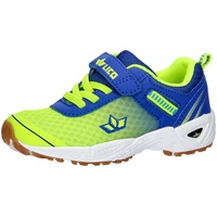 Brütting Lico Unisex Kinder Barney VS Hallenturnschuh, lemon/blau, 33