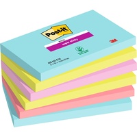 Post-it Super Sticky Cosmic Haftnotizen extrastark farbsortiert, 6 Blöcke