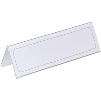 Durable Tischnamensschilder 8052-19 transparent 21,0 x 6,1 cm, 25